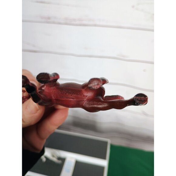 Vintage 1976 Imperial Horse Lot Of 2 Brown‎ And White - Picture 8 of 8